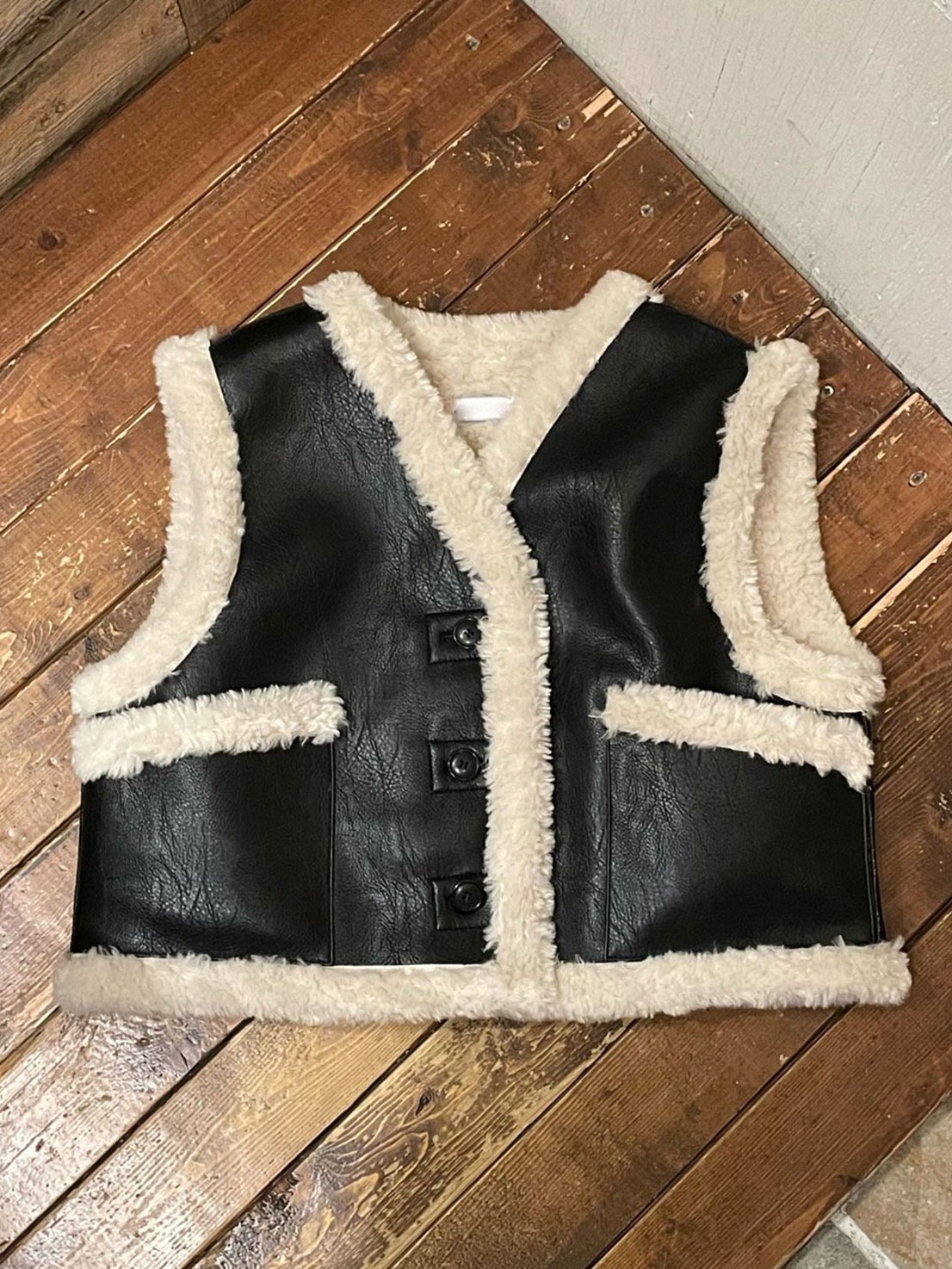 Emily shearling vest (3color)