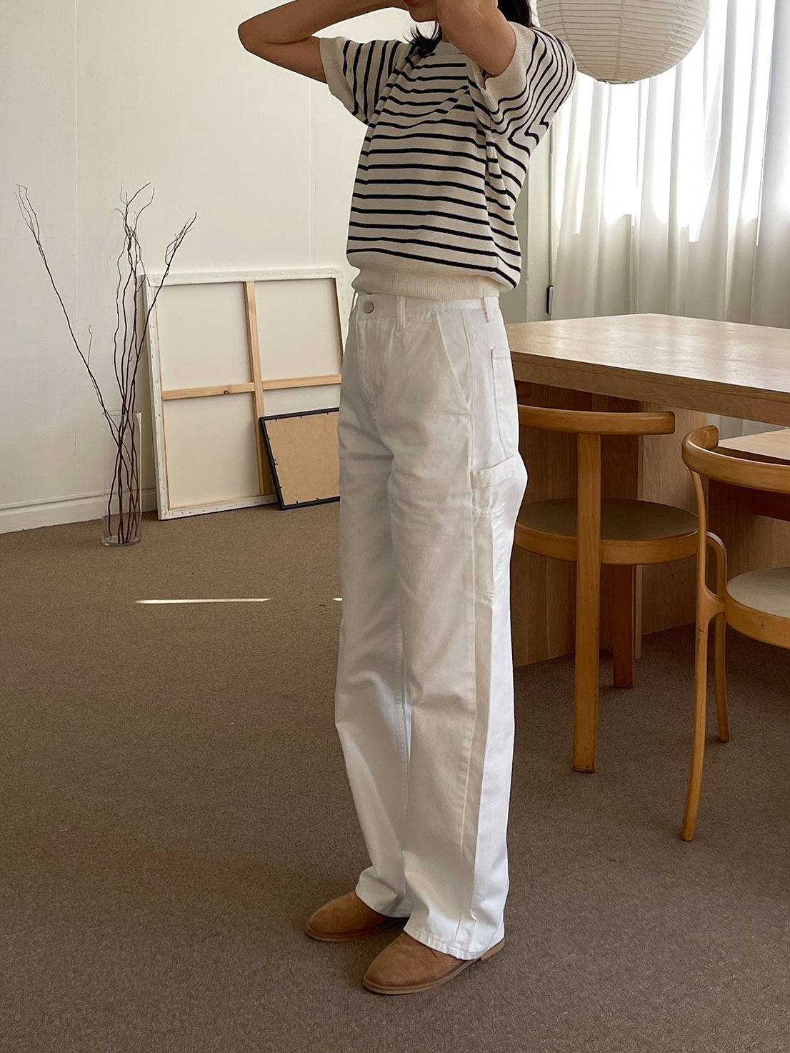 Carpenter work pants (white)